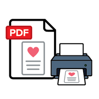 Printable PDF Format Icon