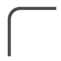 Round Corner Cut Icon